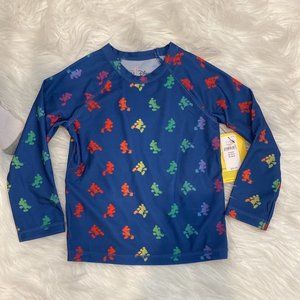 Gap Little Kid’s Disney Mickey Mouse Swim Blue Rash guard, Size 3T